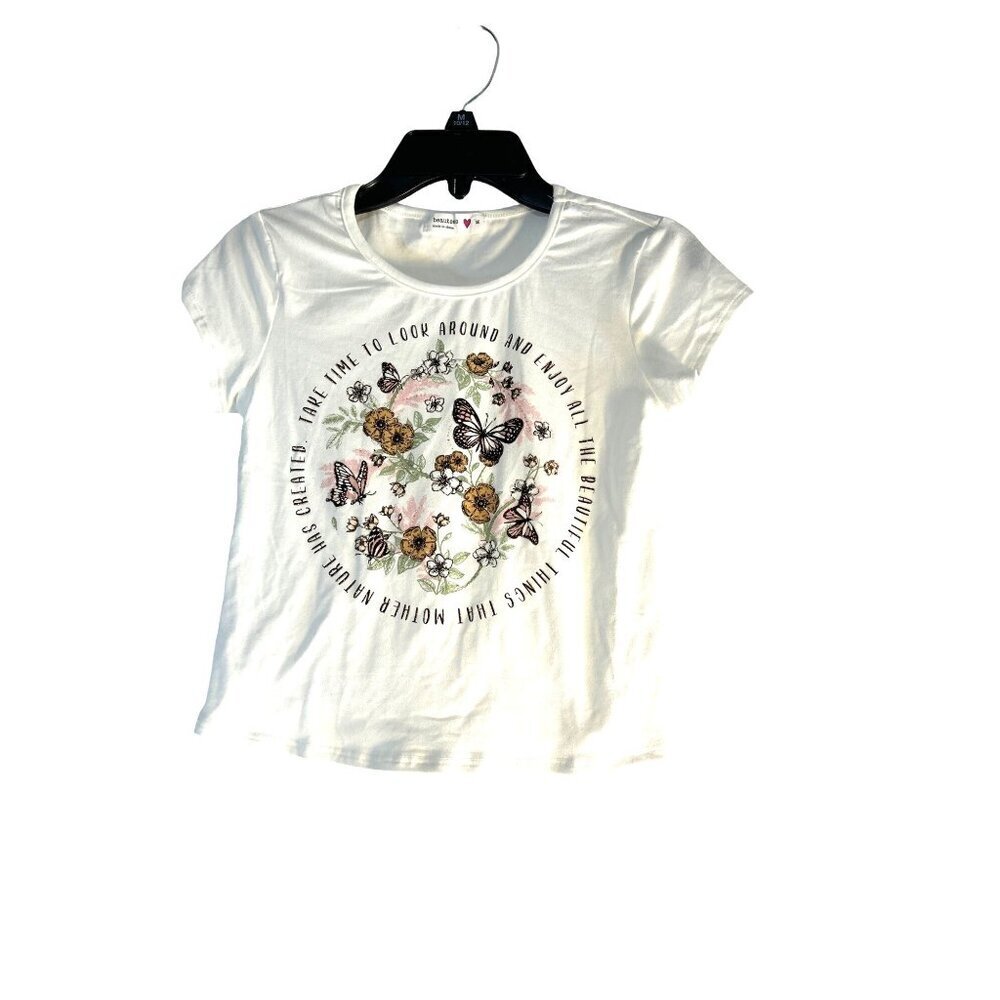Beauties Girls Graphic T-Shirt White/Multi Size M
